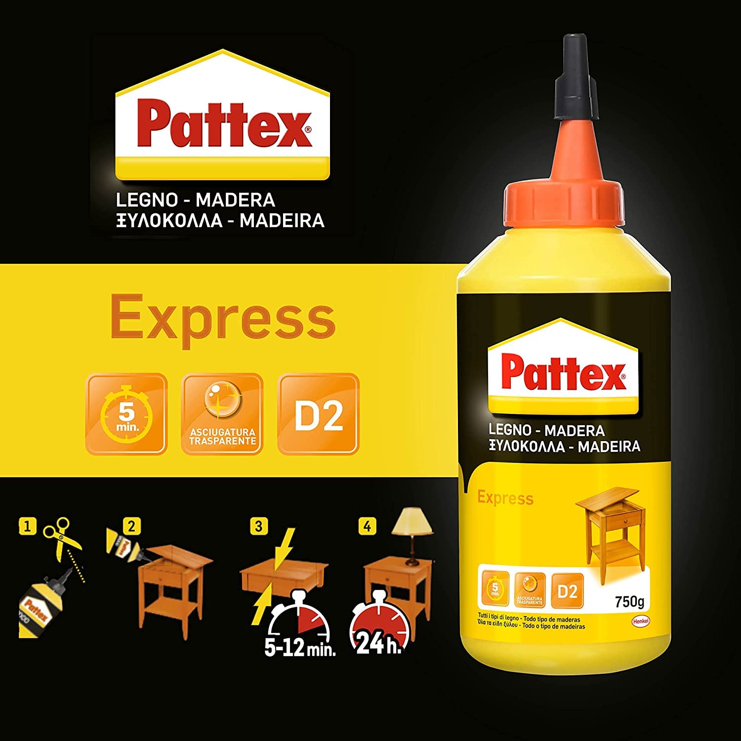 PATTEX COLA MADERA 250 GR - 3