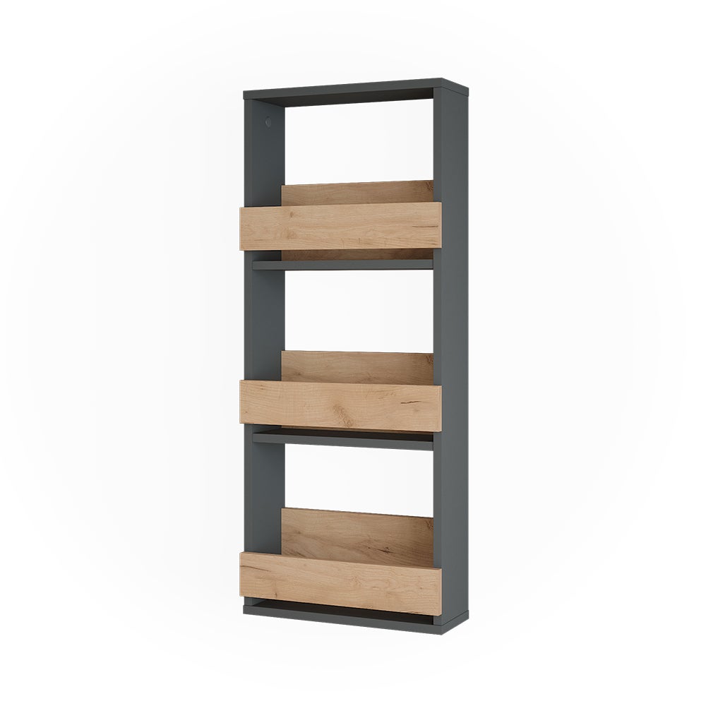 Etagère de cuisine Fyrk, 33x34cm avec 3 compartiments ouverts, Chêne rustique, Vicco 52020