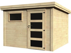Abri jardin bois "Paco" - 7.54 m² - 2.75 x 2.75 x 2.16 m - 28 mm