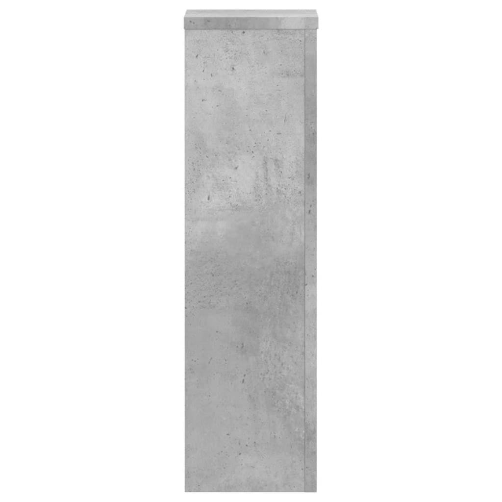 Supports pour plantes 2 pcs gris béton bois d'ingénierie - 5