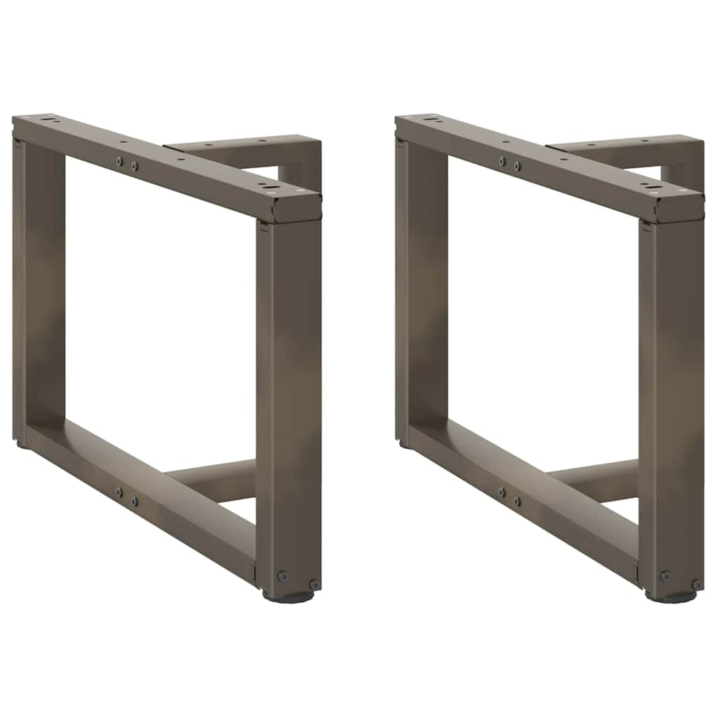 Nogi do stolika kawowego w kształcie litery T 2 szt. Czarne 70x25x(42-43) cm Stal vidaXL