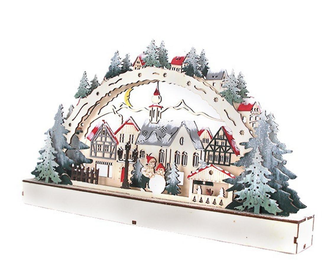 Ensemble D'ornements De Noël Rae Dunn - LOVE, JOY, WISH - Céramique Ivoire - Neufs