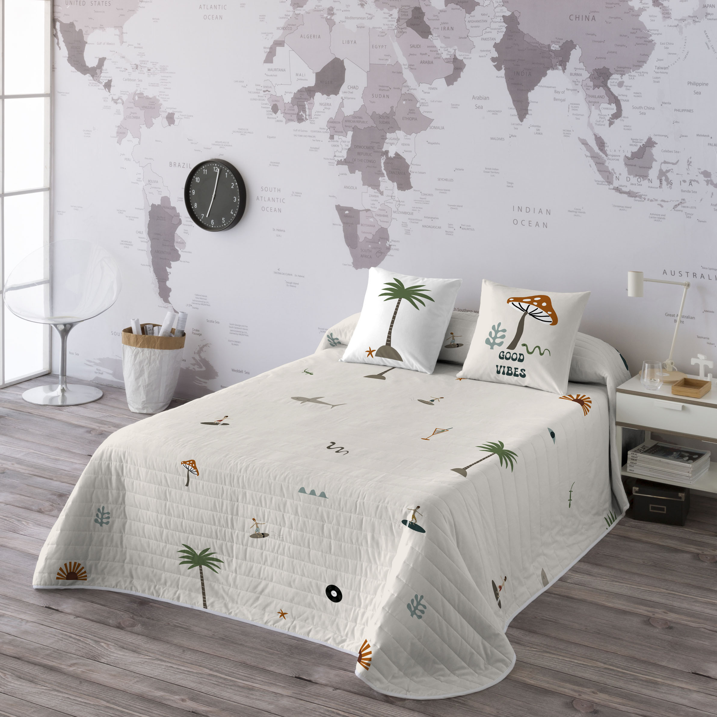 Haciendo el indio - colcha bouti estampado - gramaje 70 gramos - cama 135/150 - goodvibes