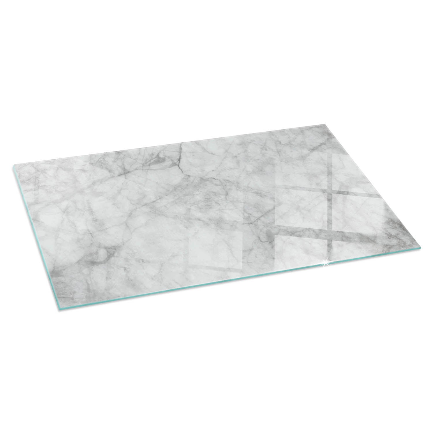Szkło ochronne żaroodporne pod kominek - 120x60 cm - Wzór marmurowej struktury - TULUP