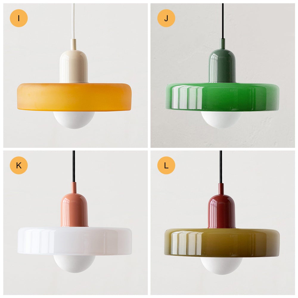 Lampe suspendue en verre au-dessus de la table, de l'îlot de cuisine, de la chambre à coucher, du couloir et du restaurant style C - 4