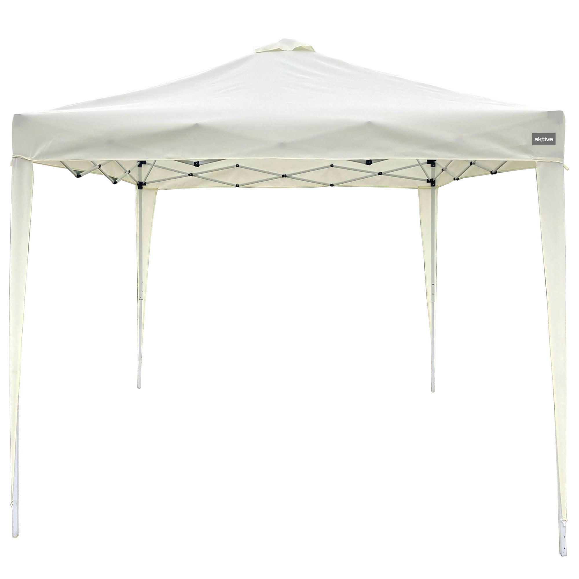 Cenador plegable y ajustable en altura max-air 300x300x 240/250 cm blanco aktive