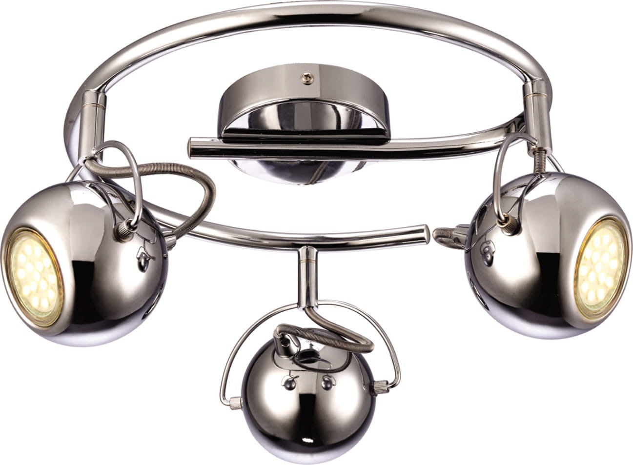 Lampa sufitowa wisząca Salva chromowana 3xGU10x3W wym: 17 x 36 x 36 cm metal Kaja