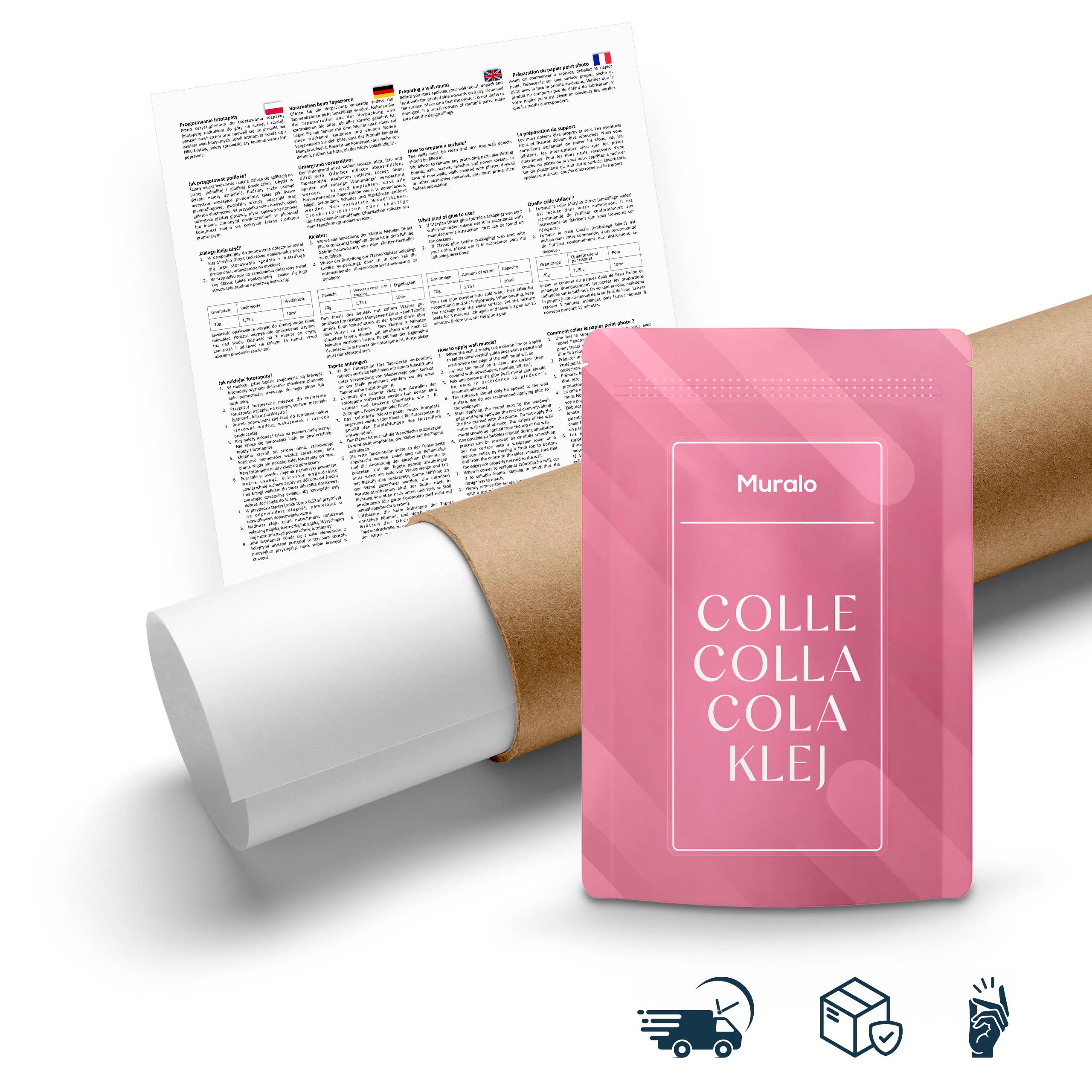 Papier Peint Panoramique Intissé ANIMAUX SAUVAGES Plantes Tropicales Fleurs Feuilles 180 cm x 120 cm - Colle Inclus - Pour Chambre Enfants - 9