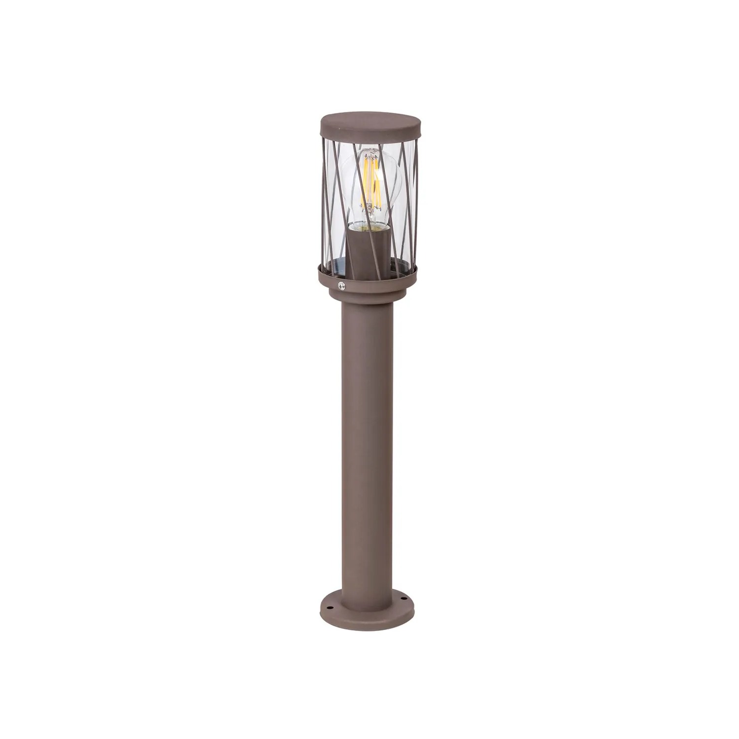 Lampa ogrodowa stojąca Budapest brązowa 1xE27x40W IP44 wym: 50 x 9,5 x 9,5 cm metal Rabalux