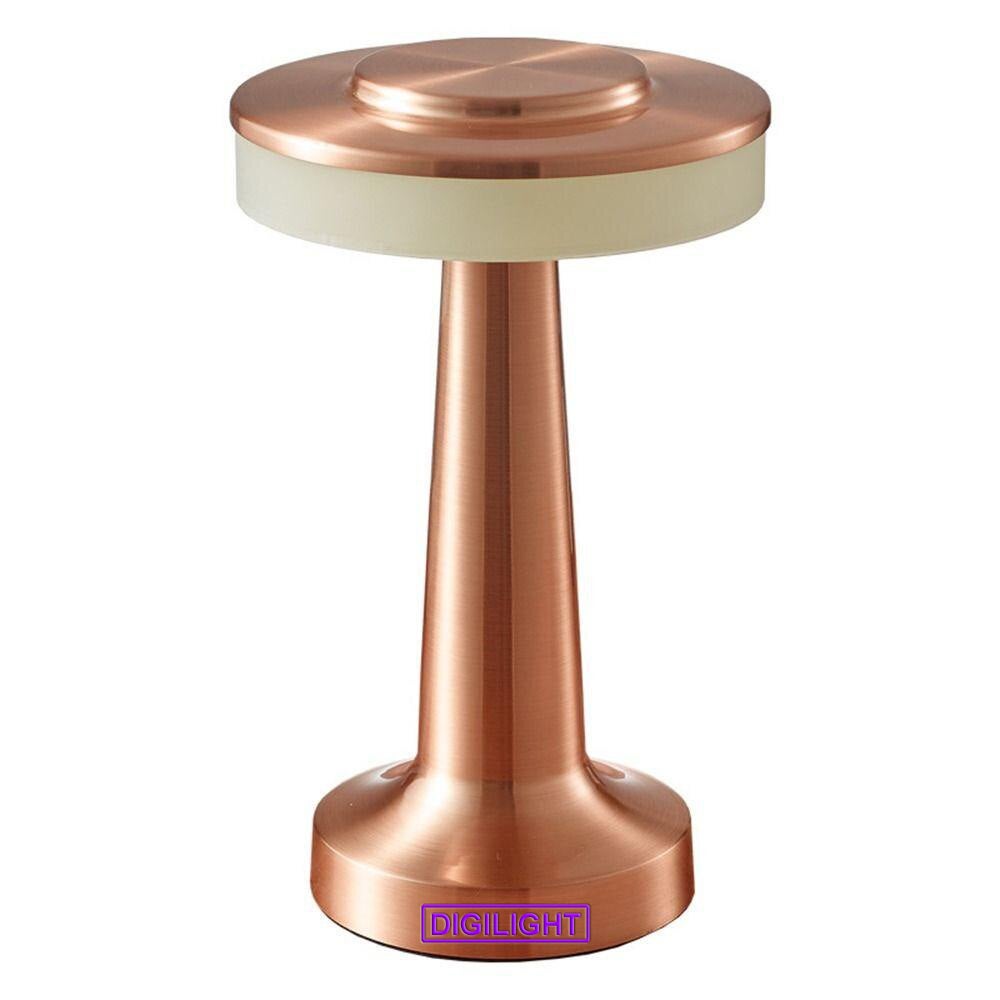 Lampe De Table LED Sans Fil IP44 - Rechargeable, Dimmable, Tactile - Blanc Mat - Marque B.K.Licht