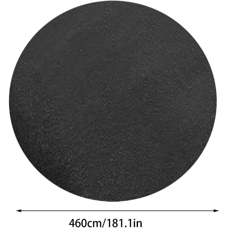 Tapis De Sol De Piscine, , Tapis Piscine Hors Sol, Tapis De Piscine Rond pour Rayures par Perforation, Diamètre 4,6 M - 2