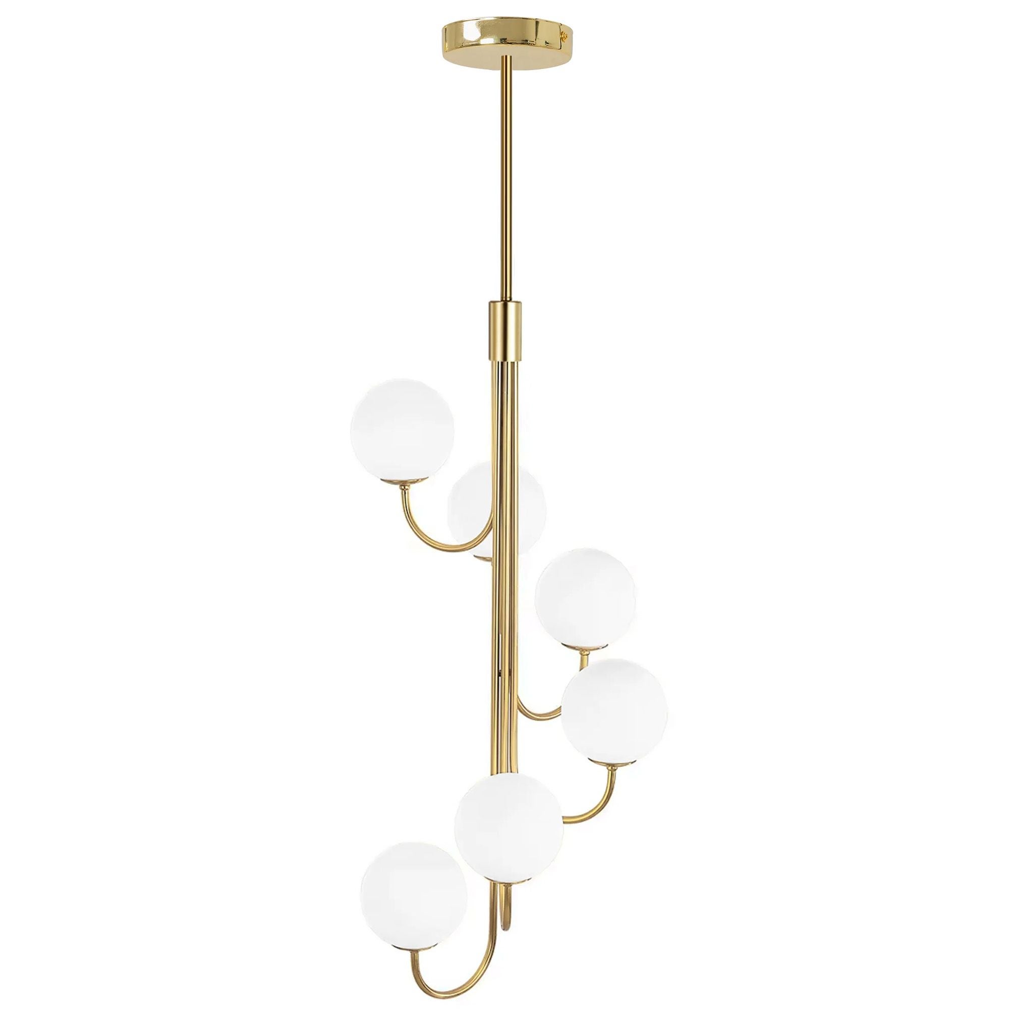 Lampa Sufitowa Wisząca Toolight App1585-6Cp Złoty