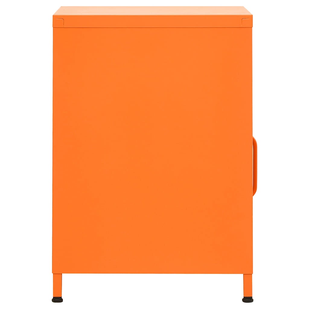 Table de chevet orange acier réglable pieds, 13,8 x x 20,1 cm | Leroy ...