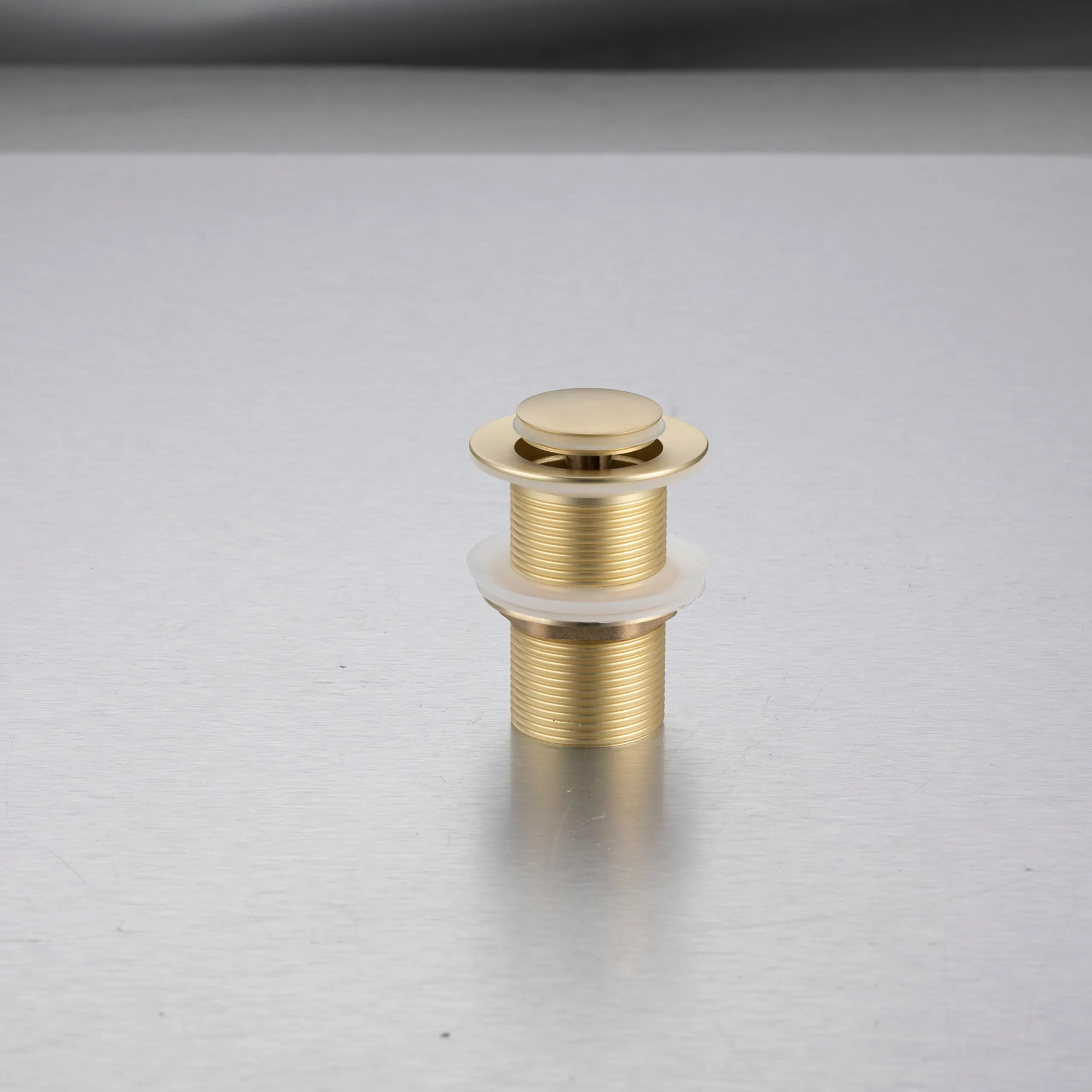 Balneo Bonde de lavabo en laiton Click-Clack modèle B sans trop-plein doré - 8