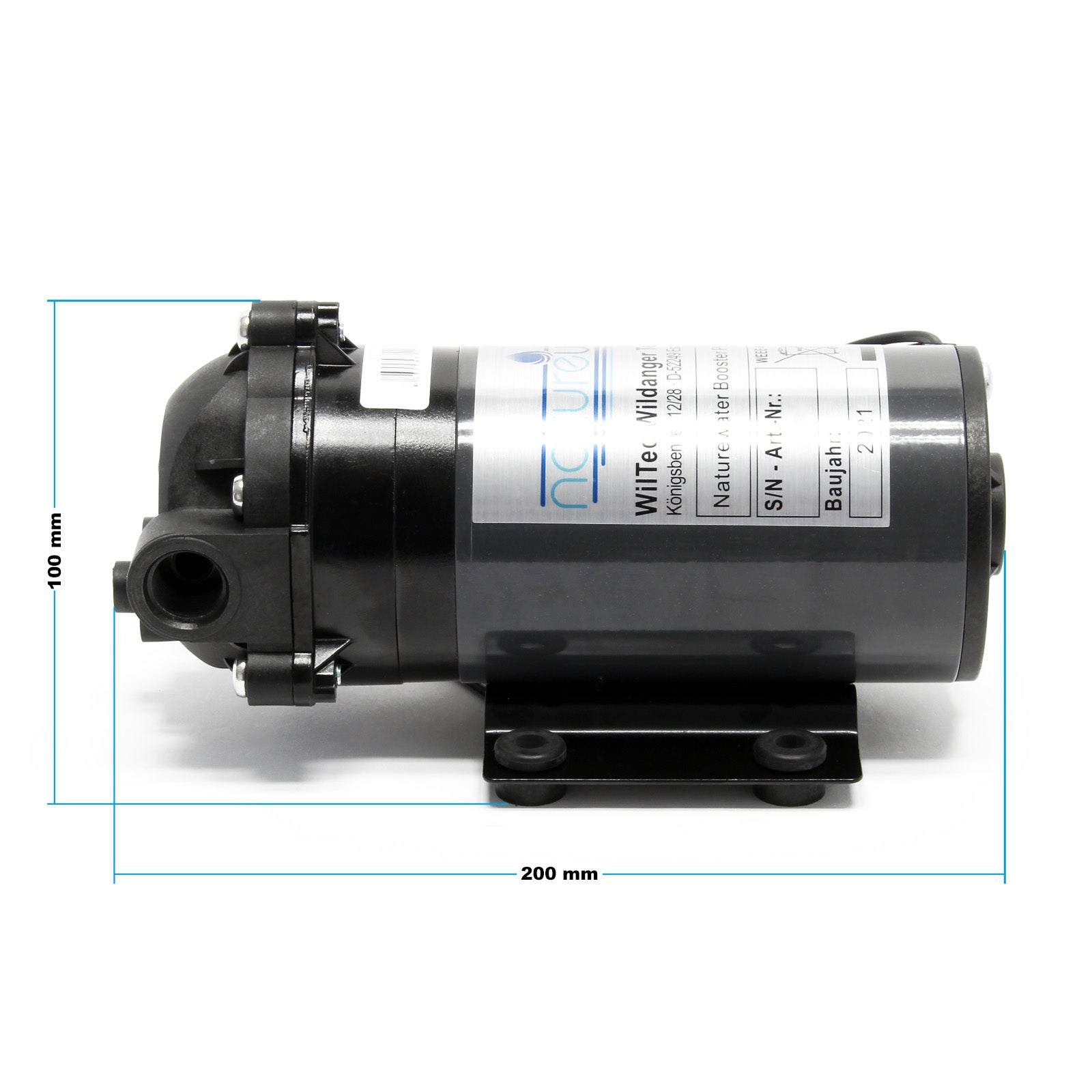 Naturewater bomba booster 50 GPD bomba de refuerzo para equipo ósmosis inversa - 4