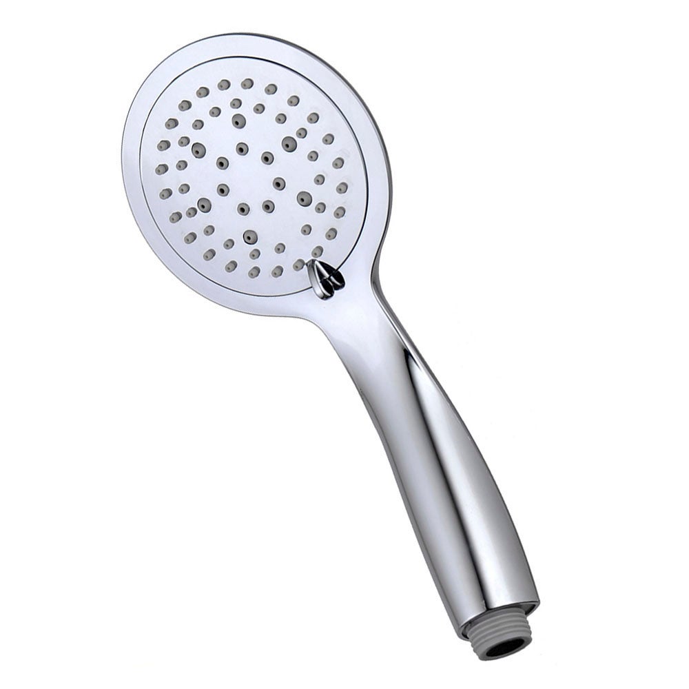 Kibath Poignée de douche Maneral ronde DUR finition chrome brillant en ABS - 5