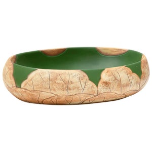 Panier D'évier En Céramique Full Circle - Vert Et Blanc | Modulable, Rangement Compact Pour éponges Et Produits Vaisselle
