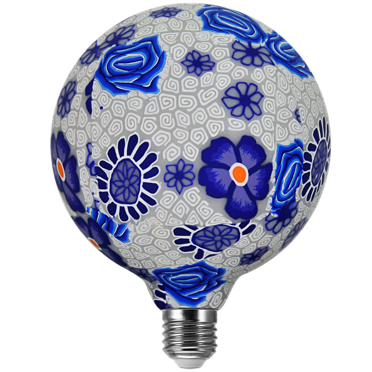 Zarówka dekoracyjna LED SMD E27 4W kulka multikolor Ciepła biel 3000K Polux