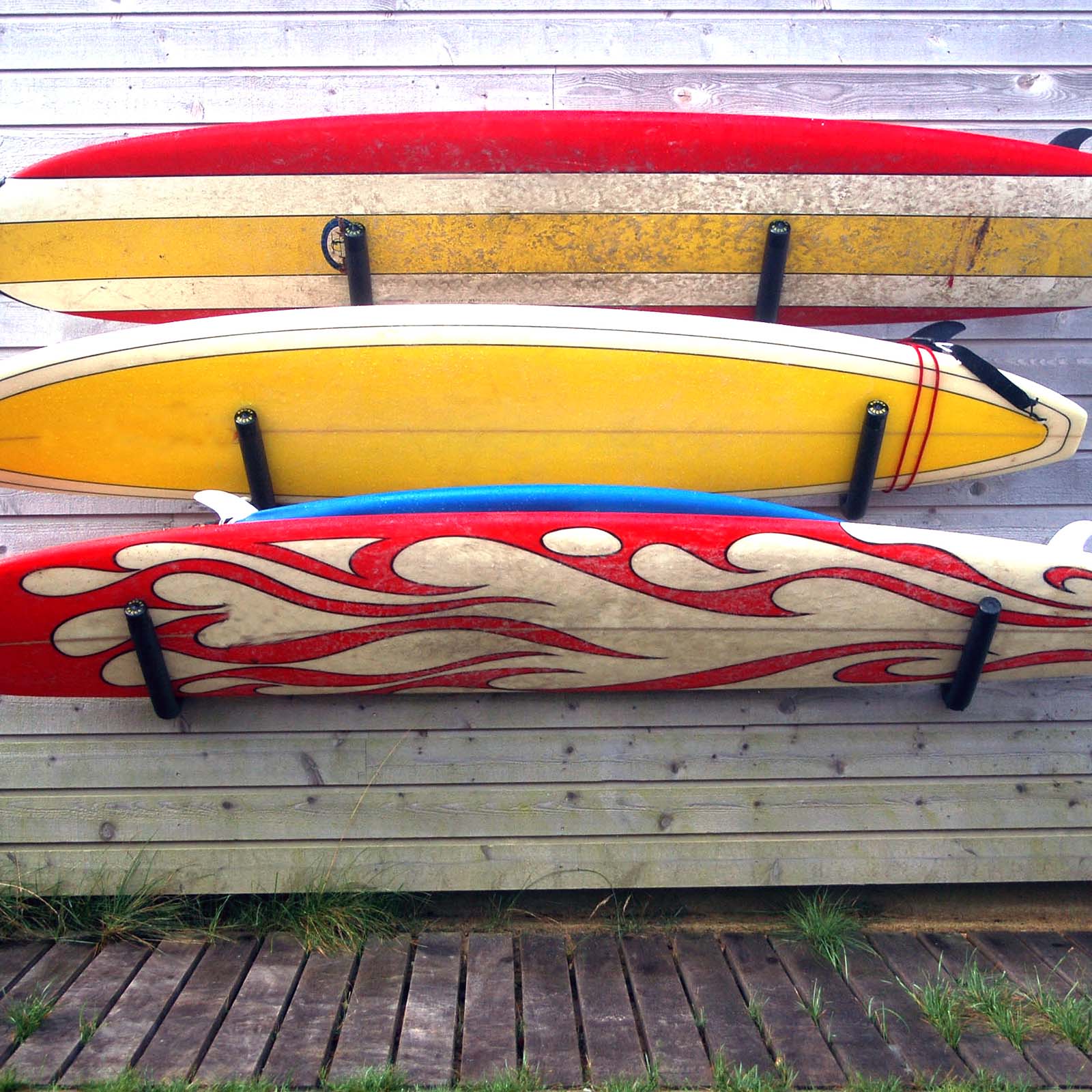 Support Mural Pour Planche De Surf MEOLLO - Acier 100%, Intérieur/Extérieur