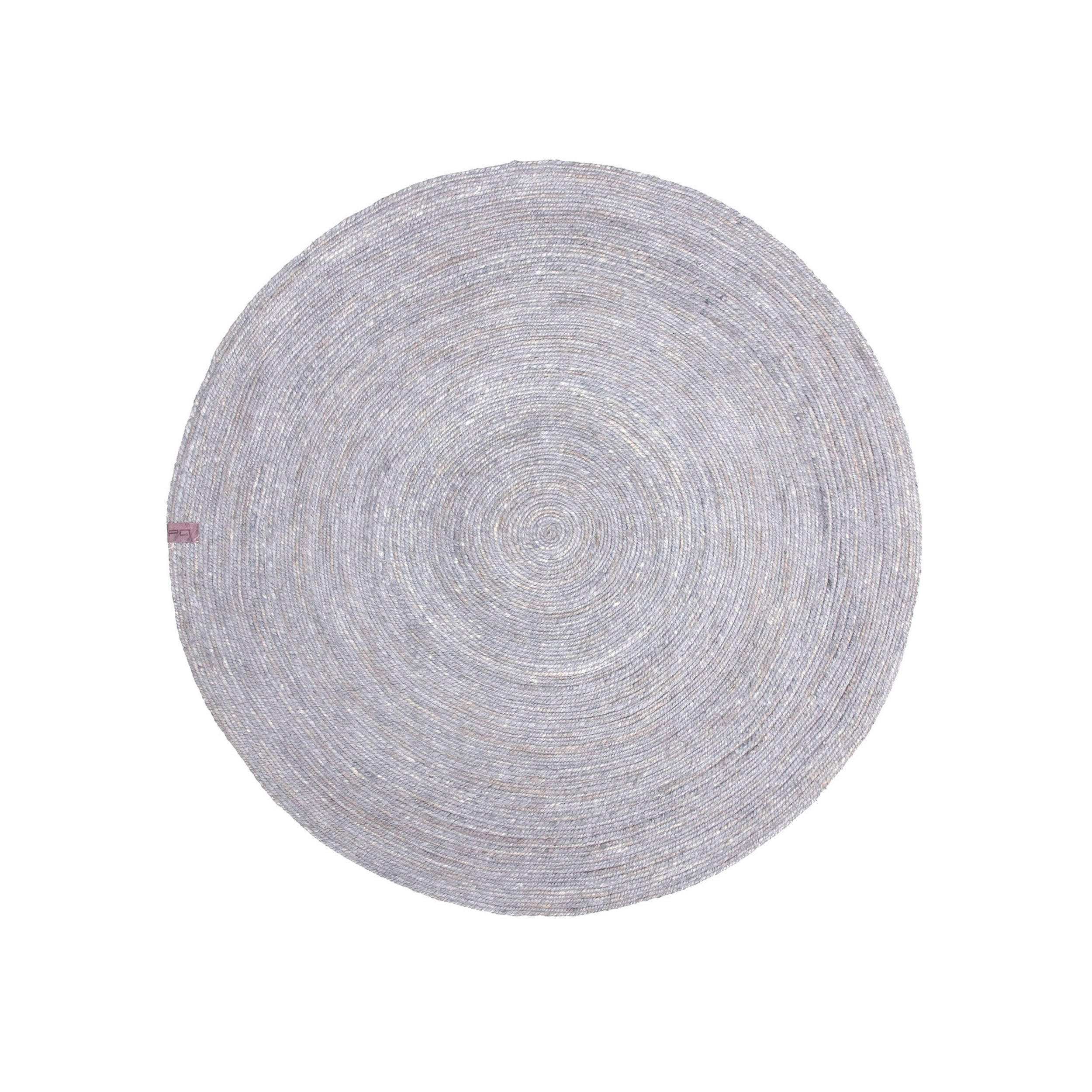 Dywan vintage jednokolorowy szary Ø90 cm