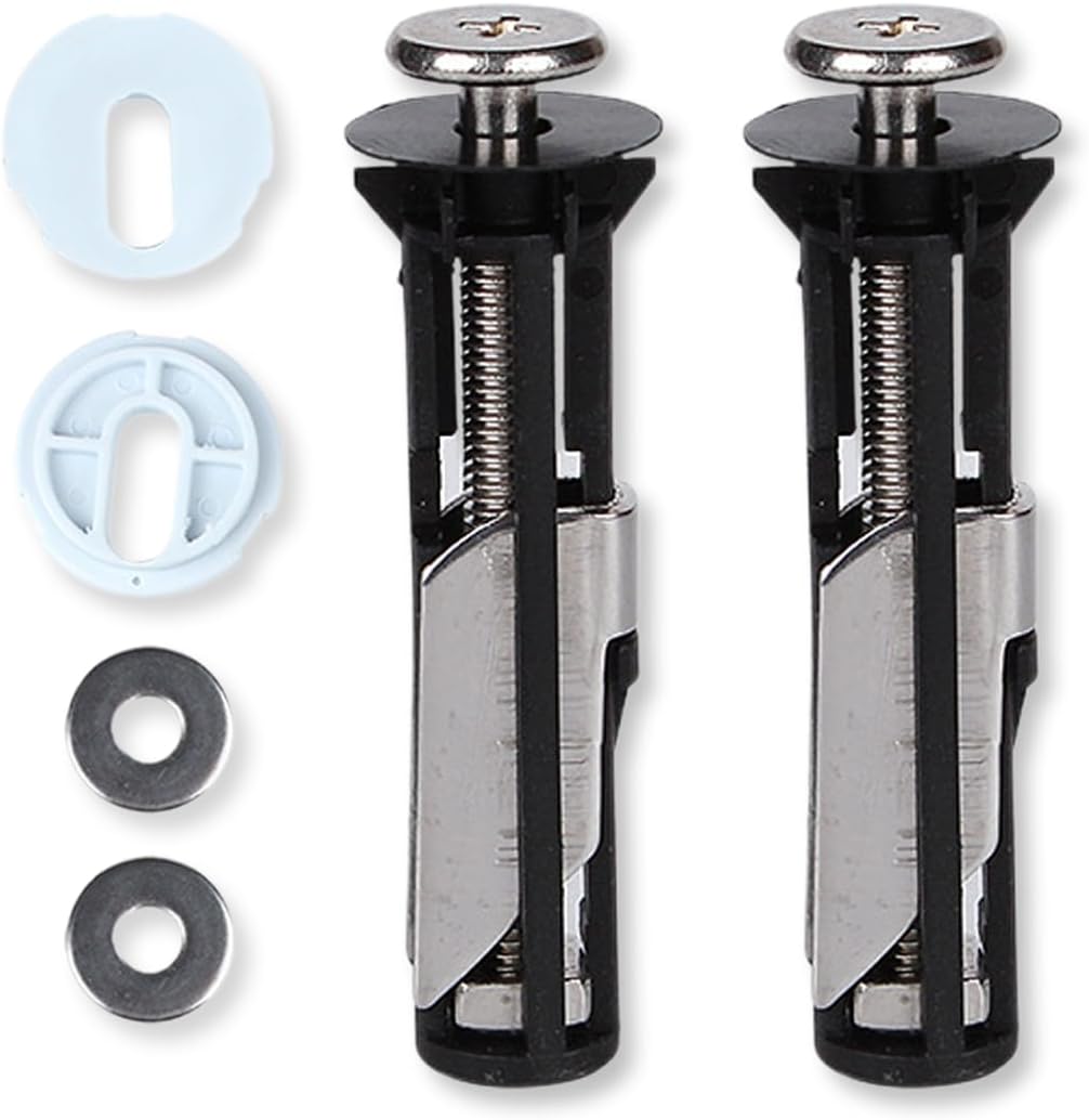 Zestaw 2 uniwersalnych śrub i wkrętów do deski sedesowej, szybka dostawa, mocowanie deski sedesowej, części do mocowania górnego zawiasu
