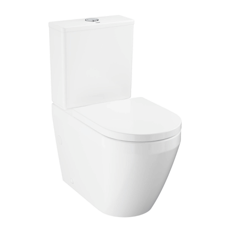 Pachet WC Grohe 102513SH00, Euro Ceramic, pe podea, Rimless, capac SoftClose, alb