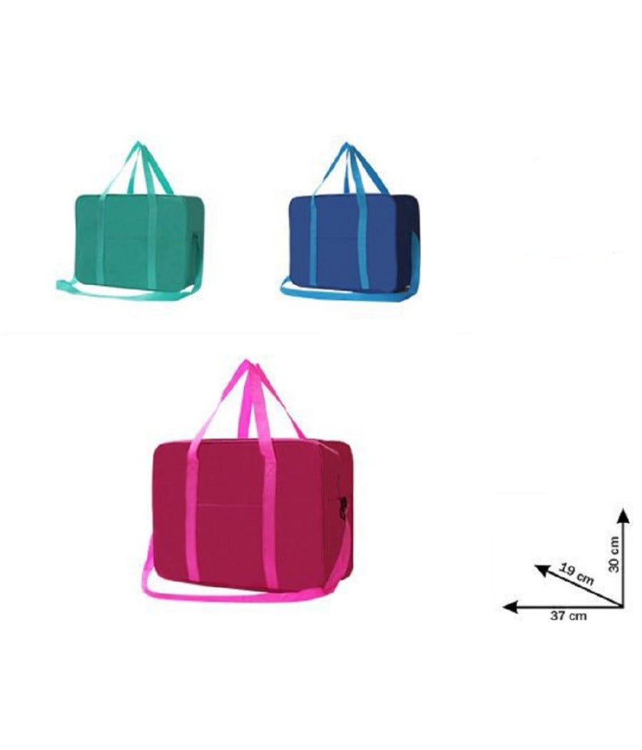 Borsa Termica 20 Litri - Grande Capacità, Forma Regolabile Per Picnic E Shopping - Foto 5