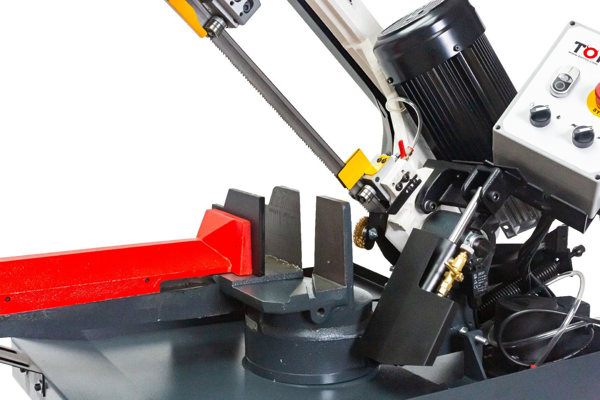 Scie à ruban pour métaux 0-60 capacité de coupe ronde 225 mm 1,5 kW 400V 2 vitesses 35/70 m/min hauteur lame 27 mm Torros SC280G 400V - 8