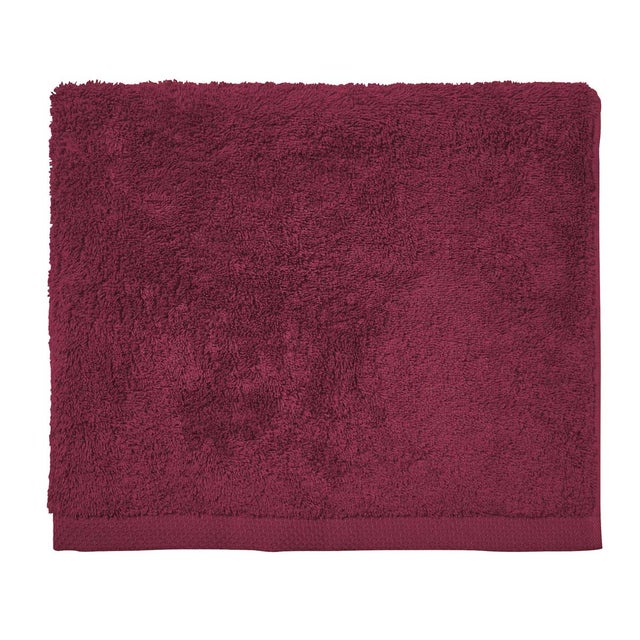 Serviette invitée unie en coton, Aqua
