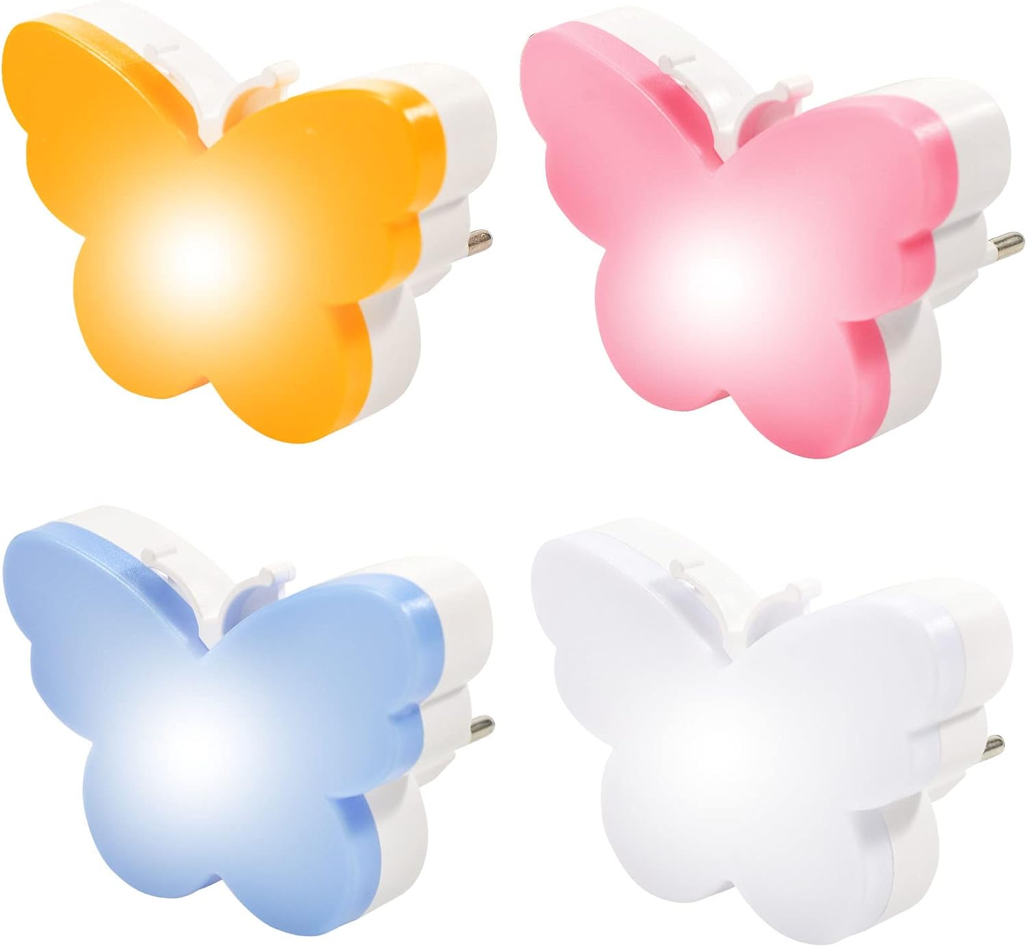 Lampka nocna LED dla dzieci zestaw lampek nocnych automatycznym czujnikiem światła Plug and Play lampka nocna pokoju korytarza schodów garażu Kawaii