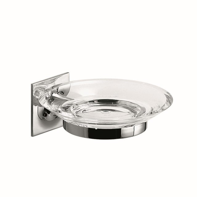 Porte-savon rond - Natura - Bambou et Céramique Blanche