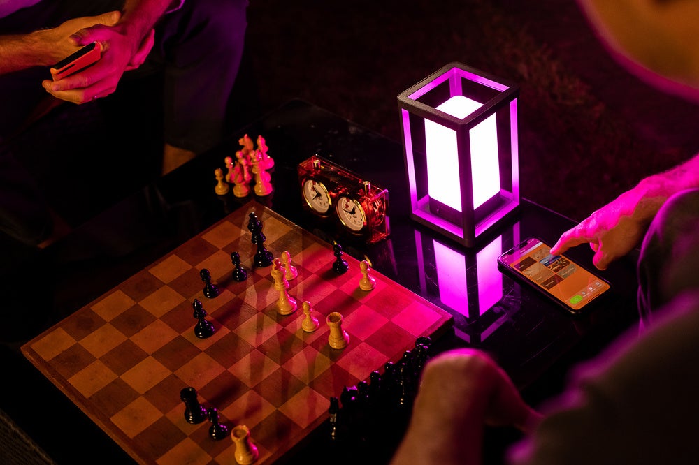 LEDVANCE Apparecchio intelligente da giardino LED: per tavolo, SMART+ TABLE FRAME MULTICOLOR / 5 W, 5 V, Warm White, 3000 K, materiale del corpo: - 3