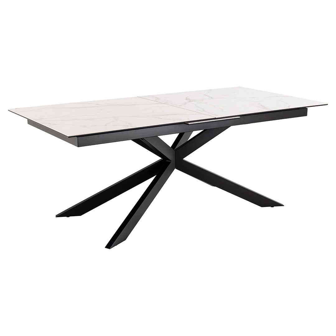 Irwine stół do jadalni 100x240cm z 1 przedłużeniem, biały.