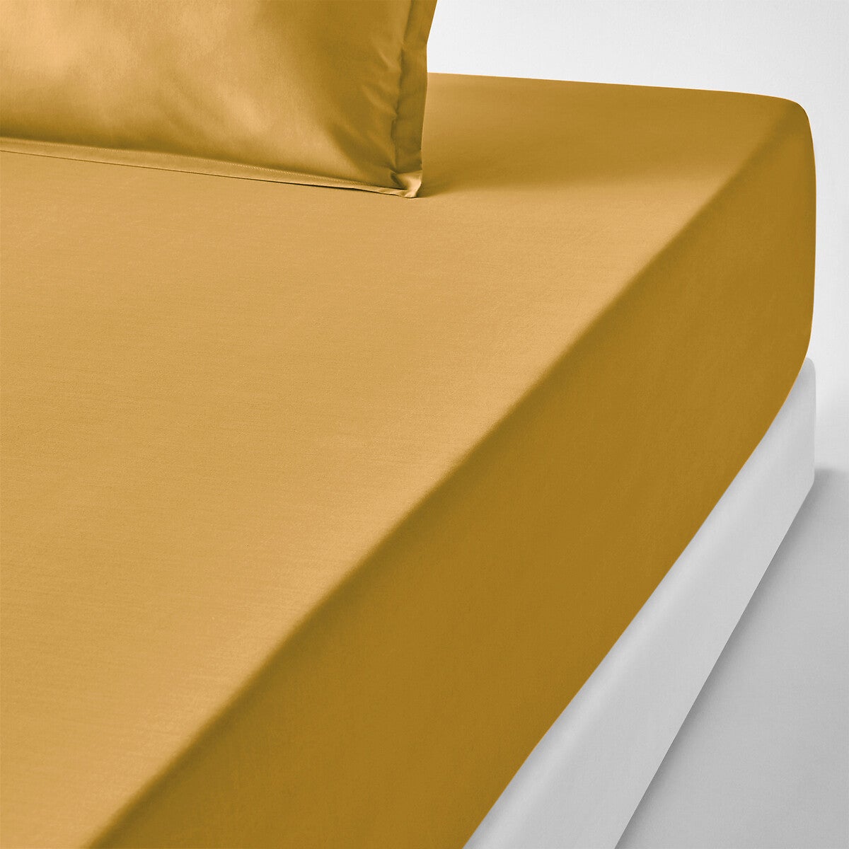 Drap Housse 90x190 Cm Bonnet 30 Cm Percale 80 Fils Gris – Doux, Respirant, Idéal Matelas 20-25 Cm, Qualité Hôtelière
