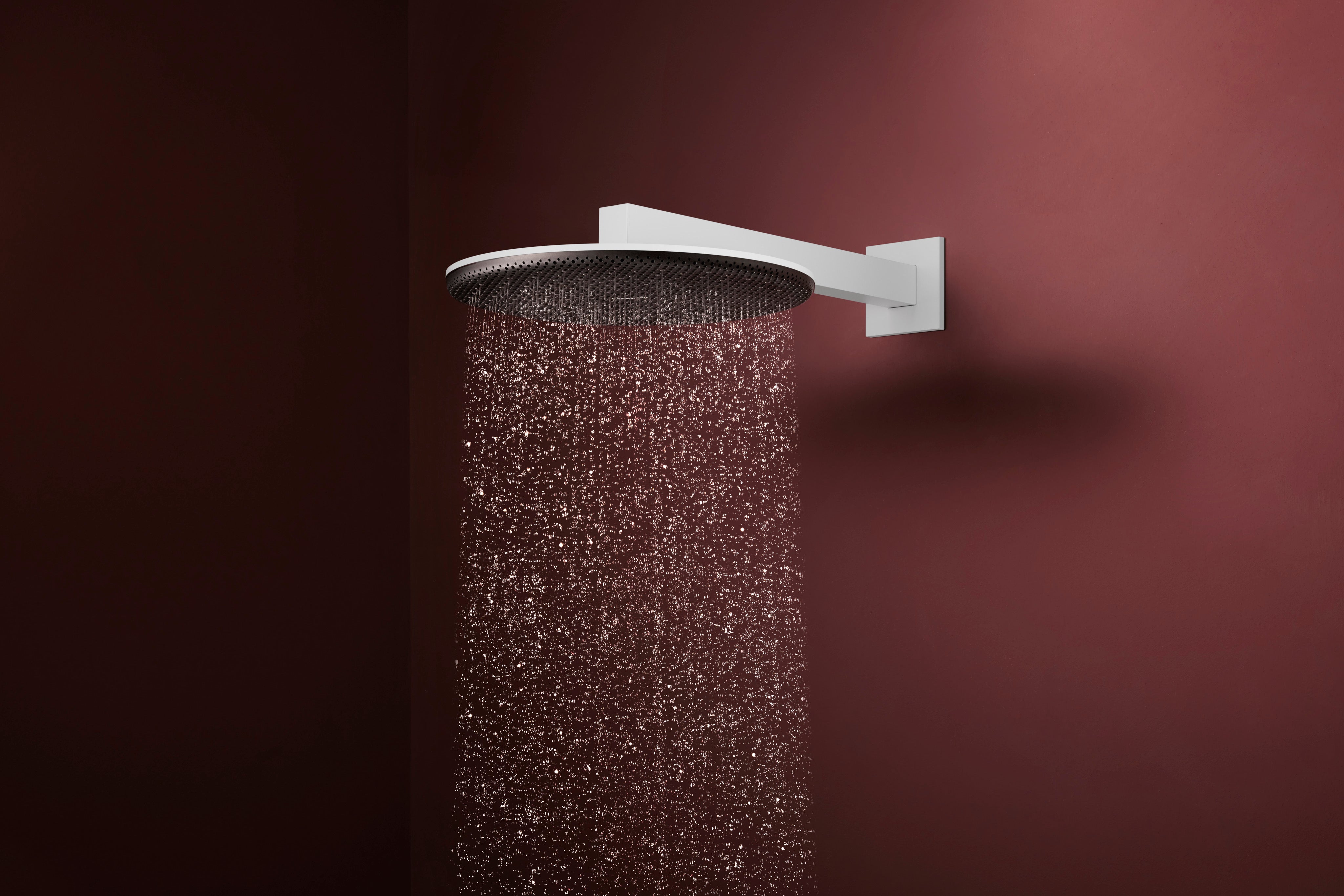 hansgrohe Raindance Alive S Douche de tête 300 2jet EcoSmart avec bras de douche, 24541700, Farbe: Blanc mat - 2