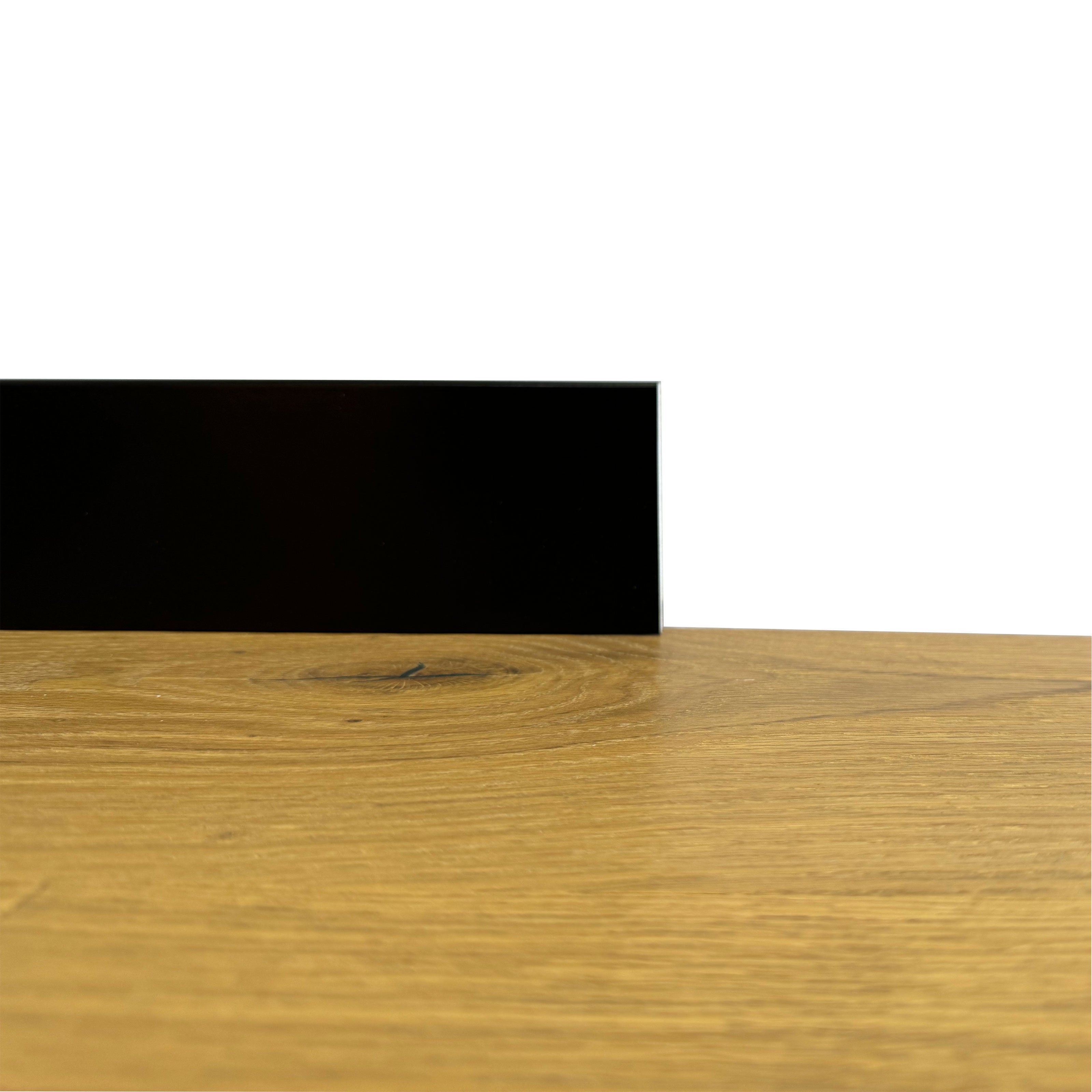 PLINTHE CARRÉE en FIBRE DE BOIS COMPACTE 80X15 NOIRE (TOTAL NOIR) (prix au mètre linéaire) - 4
