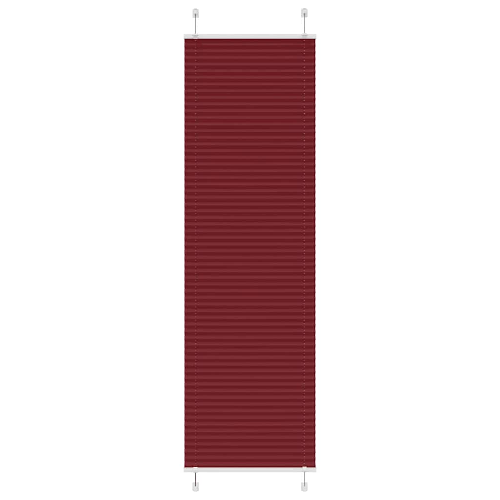 Estor plisado | persiana plisada | plisse persiana rojo burdeos 55x200 cm tela ancho 54,4 cm cfw88107
