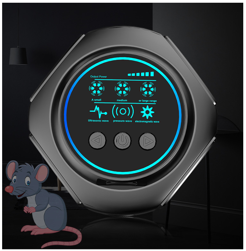 Répulsif à insectes à ultrasons intelligent, adapté à une utilisation intérieure et extérieure, adapté aux garages, normes UE, noir - 7