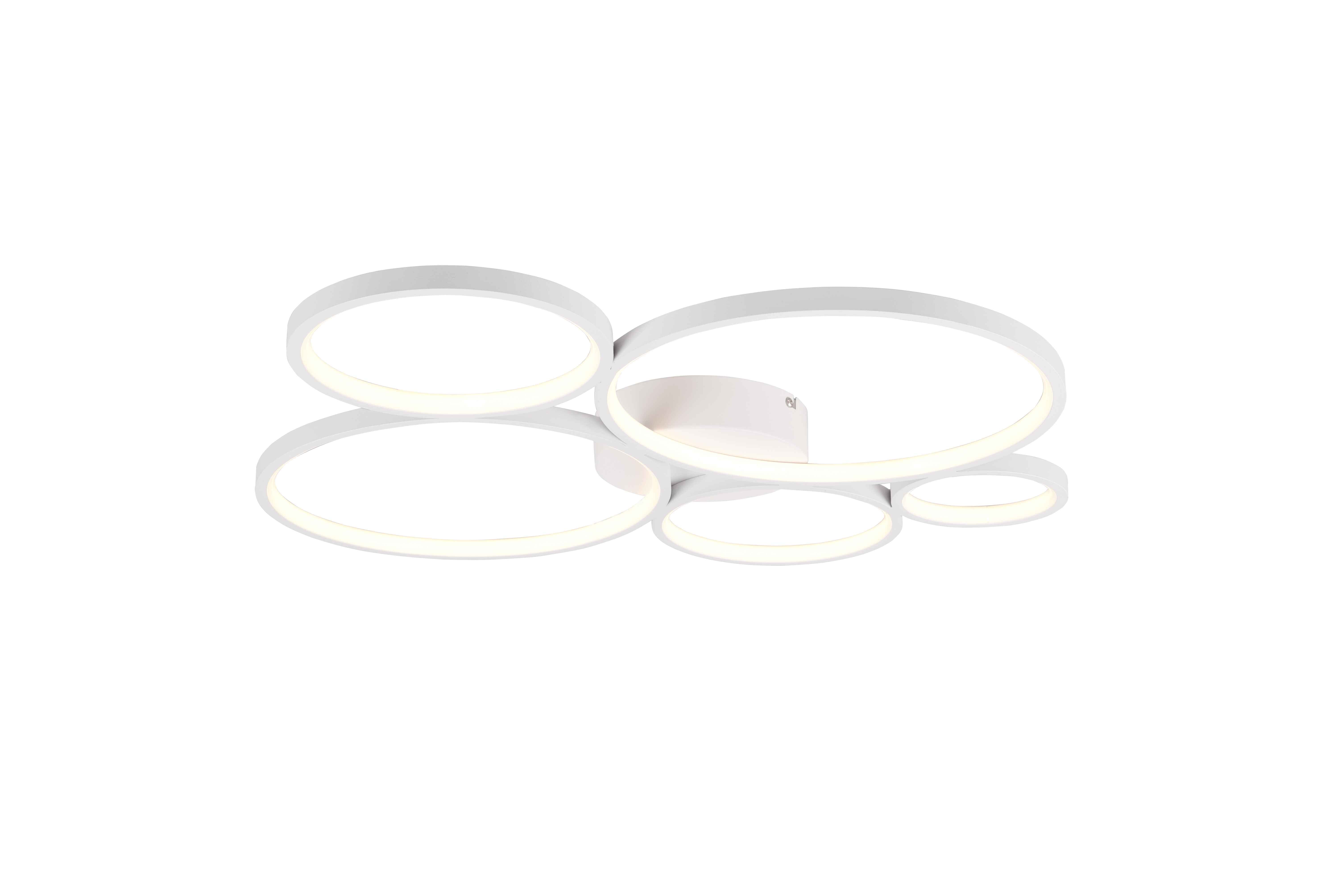 Lampa sufitowa LED RONDO 49W Ciepła biel 5600lm metal biała wym:5,5x59x53cm IP20 Trio