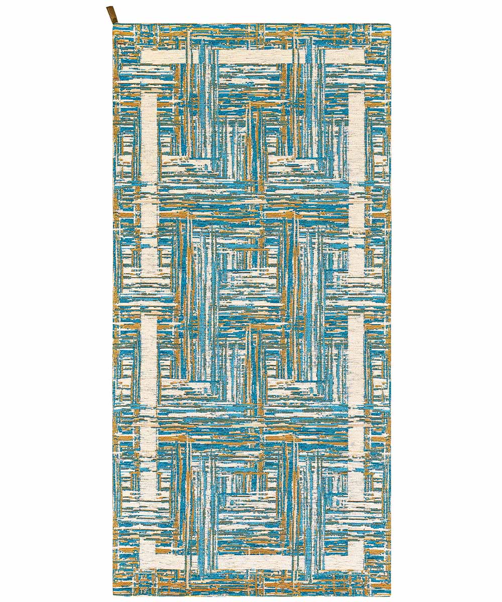 Dywan welurowy antypoślizgowy BANGKOK 55x280 cm JEANS | GalleriaFarah1970