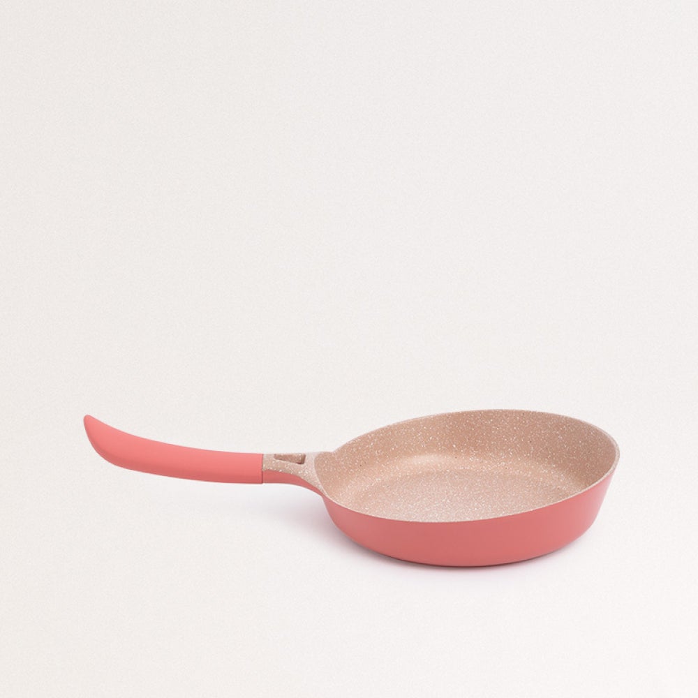 Poêle à Frire 28 Cm Vert Pastel - Fonte D'Aluminium, Revêtement Sans PTFE/PFOA, Manche Bakélite - Compatible Tous Feux Dont Induction - 13