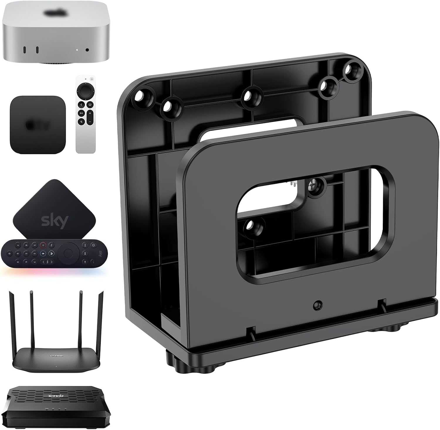 Soporte de pared ajustable para router WiFi, TV Box y mini PC. | Leroy ...