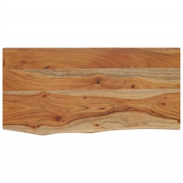 Etagère murale rectangulaire en bois d'acacia live edge 60x30x2,5 cm- COMFORTXL