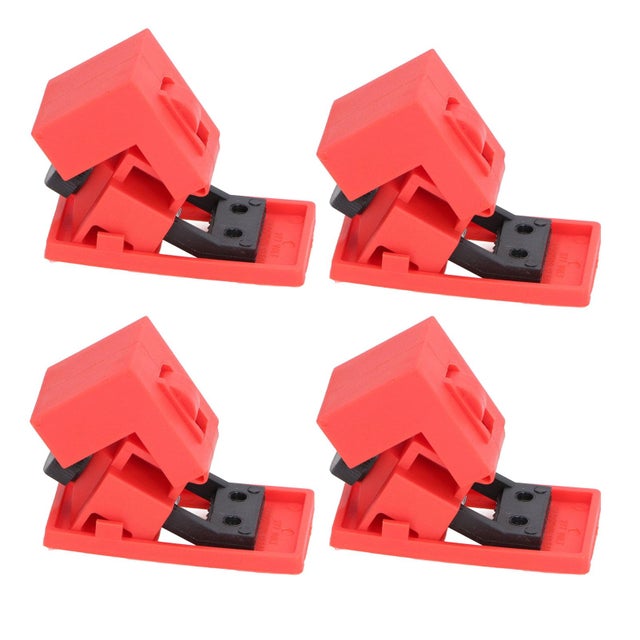 4 dispositivi di blocco dell'interruttore automatico resistenti alle alte temperature, morsetto su interruttore unipolare, blocco 120-277 V