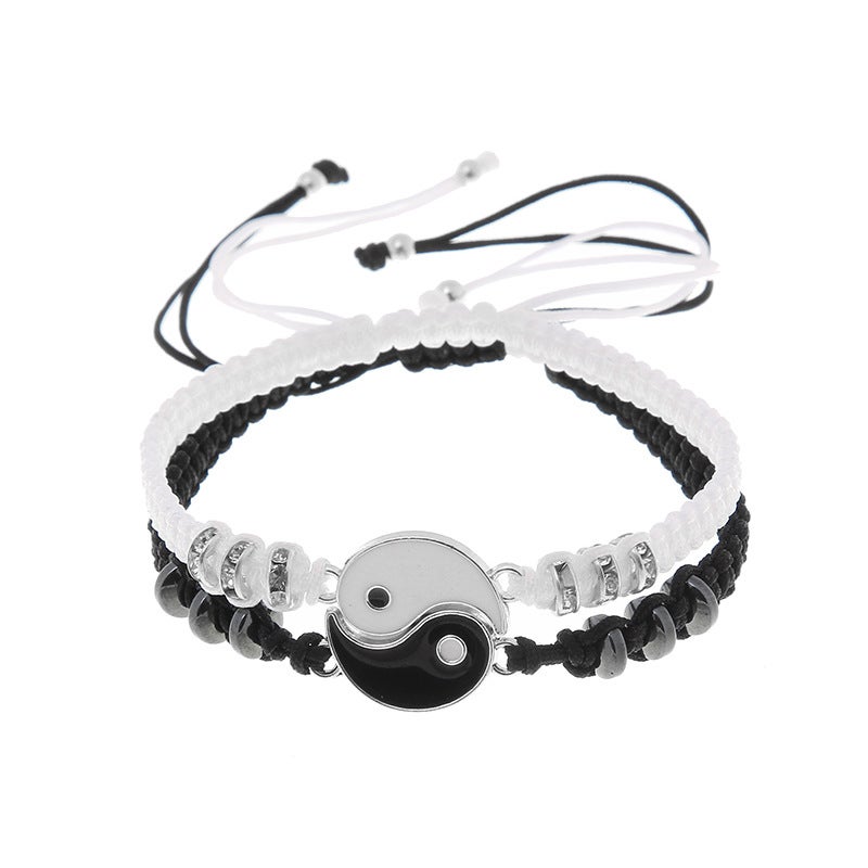 SANNIDHI® Juego de 6 pulseras de cuentas para niñas y niños, juego de pulseras de amistad acrílicas, lindas joyas elásticas de arco iris, pulseras de cuentas con dije de corazón de