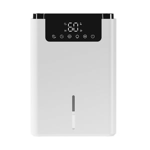 Déshumidificateur à double cœur pour la maison, sous-sol, chambre, déshumidificateur blanc, taille de la pièce : 20 m²