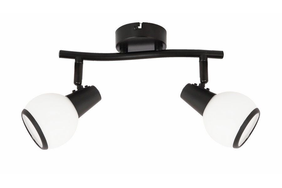 Lampa sufitowa wisząca Loris czarna 2xE14x40W regulowana wym: 14 x 25 x 12 cm metal Reality