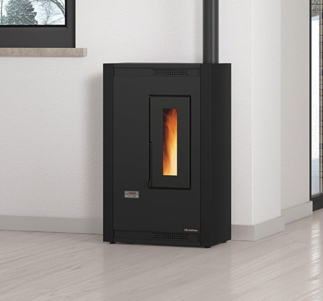 La Nordica Extraflame Stufa A Pellet Ventilata Luisella 5.0 5.1 kW Nero Classe A