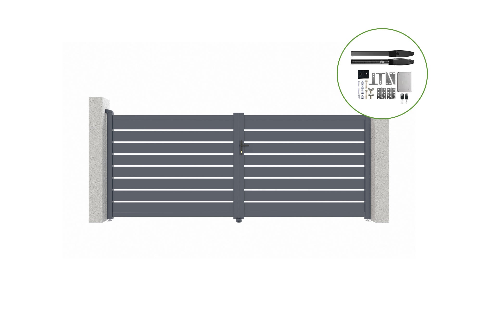 Brama skrzydłowa elektryczna 4m VOGEL 400B160 + napęd HICKER B200