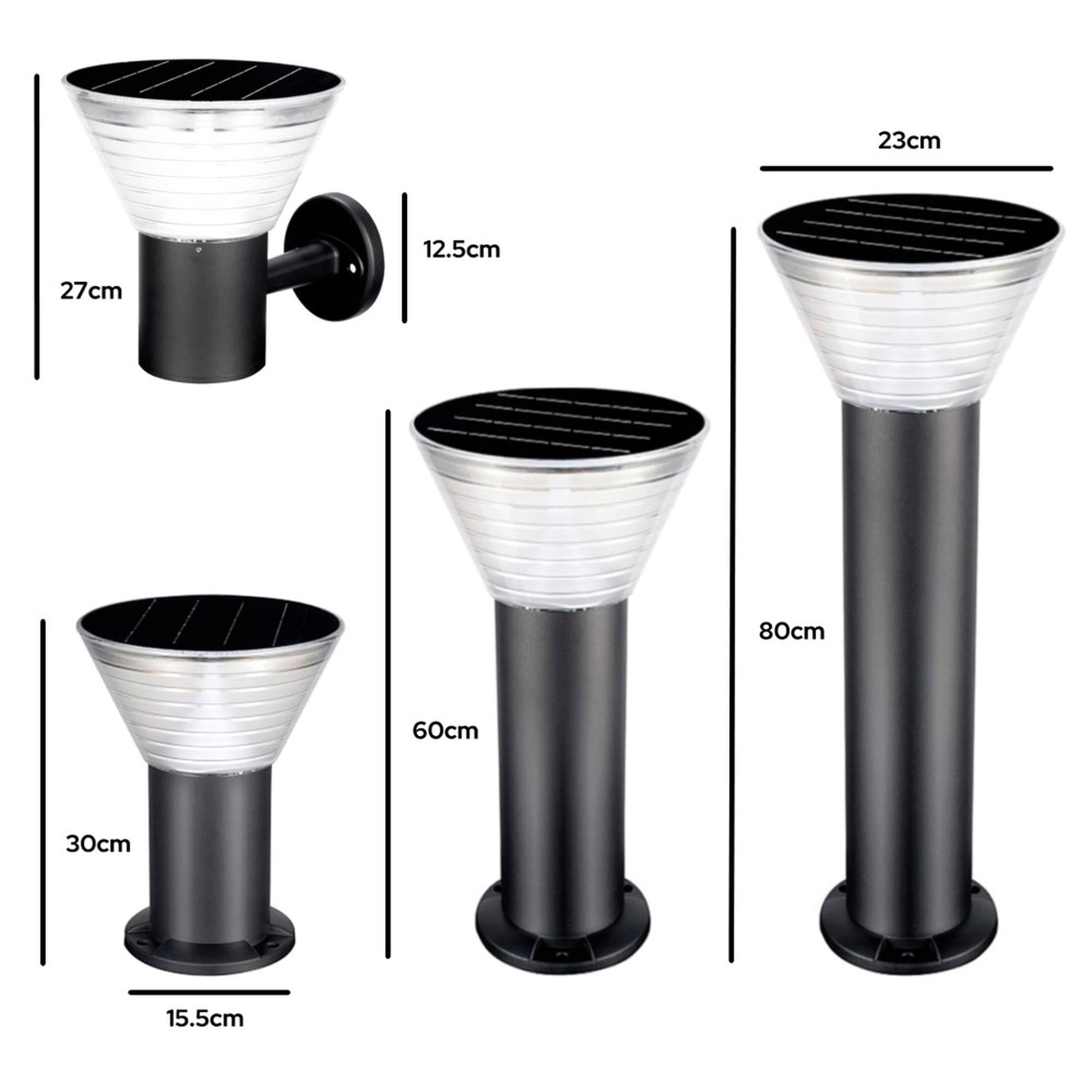 Lampe solaire Iplux® Rome sur pied 30cm - Haute qualité - Durée de combustion 15 heures - 10